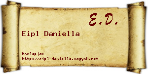 Eipl Daniella névjegykártya